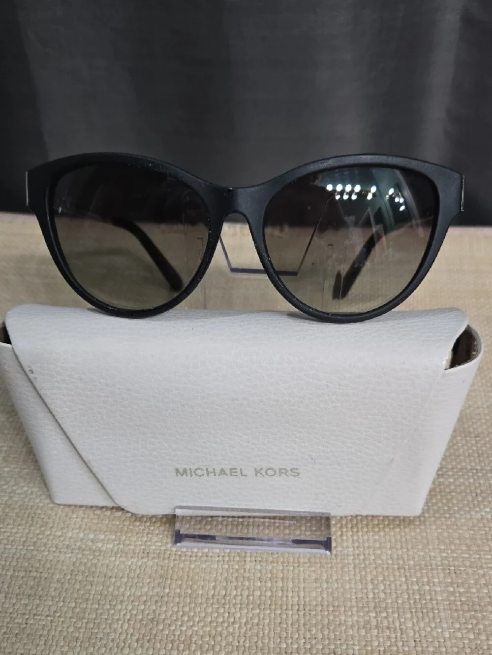 WEEKEND SALE! Michael Kors Black Cat-Eye Sunglasses with Gradient Lenses.